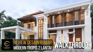 Video 3D Mrs. Dini Villa Bali Modern House 2 Floors Design - Yogyakarta