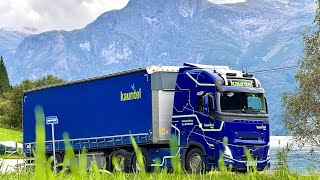 POV truck Driving Volvo Aero FH540 - Norway, Hellesylt Rv.60 (part2/2)