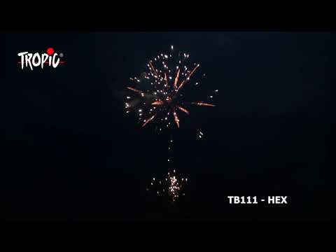 TB111 - HEX - TROPIC Fireworks, Fajerwerki, Feuerwerk, Vuurwerk, Feu d'artifice