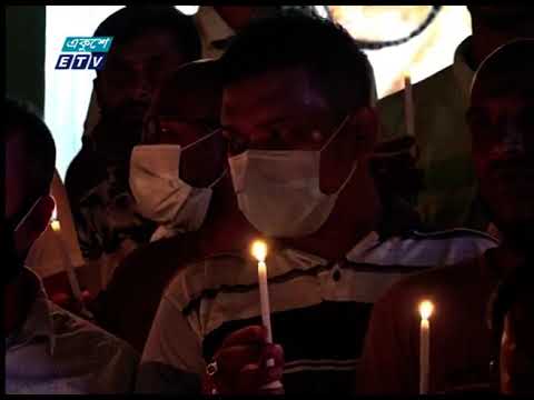 জাতির পিতার প্রতিকৃতিতে মোমবাতি প্রজ্জ্বলন করেছে শেখ ফজলুল হক মণি-আারজু মণি অক্সিজেন ব্যাংক