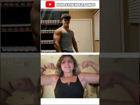 Baby face filter on Omegle #alexeubank #fitness #flexing #gym #samsulek #omegle