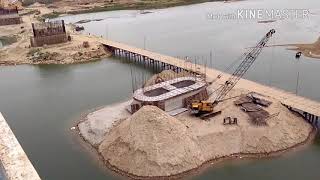 preview picture of video 'रेल कम रोड ब्रिज निर्माण कार्य गंगापुल गाजीपुर 1 जुलाई 2018 तक का कार्य'
