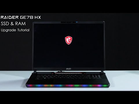 MSI Raider GE78 & 68 /Vector GP78 & 68 HX 13V Series Upgrade Tutorial