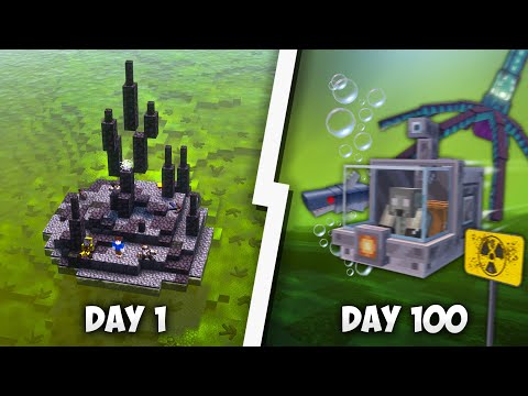 100 Days on Nuclear Island! Can I Survive?!