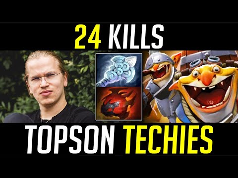 Only TOPSON used TECHIES like this - 24 KILLS IMBA DOTA 2