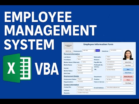 Form 201 System – Employee Management in Excel (VBA Automated)