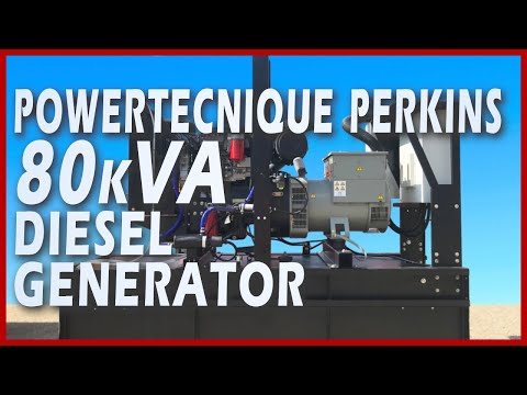Powertecnique Perkins Diesel Generator 80kVA – XP808 Test #perkins | #fgwilson Authorised Dealer