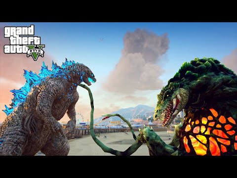 Godzilla vs Biollante Epic Battle - GTA V Mods