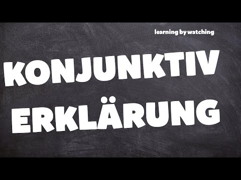 Konjunktiv 1 und 2 Erklärung !