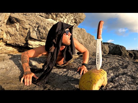 Acampo 3 días solo y SIN COMIDA EN UNA ISLA