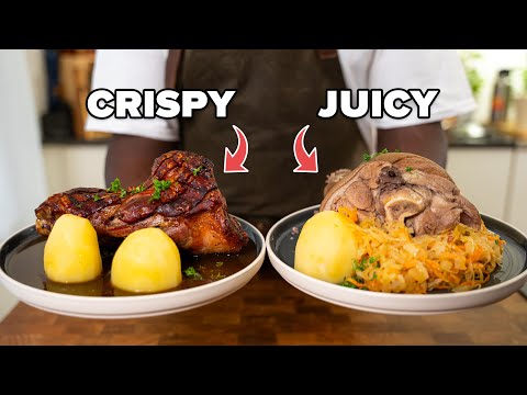 Classic German Pork Knuckles Two Ways: Schweinshaxe & Eisbein