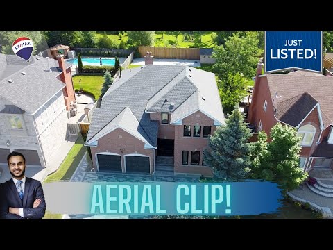 MILLION Dollar House for Sale Pickering | DRONE SHOT| Aerial Clip | 1607 VALLEY RIDGE CRESCENT
