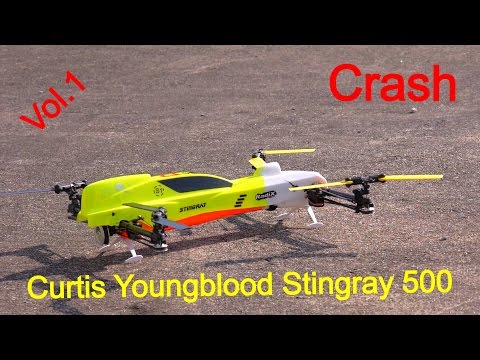 Curtis Youngblood Stingray 500 3D Quad-Copter RC Vol.1 Crash PON