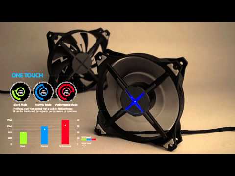 Zalman ZM-LF120A3 kompiuterio aušinimo komponentas Kompiuterio korpusui Ventiliatorius 12 cm Juoda, Balta
