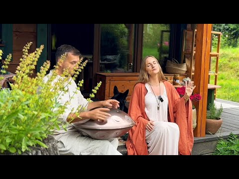 Łukasz Dembiński & ShataQS | Handpan & Voice | Terrace Meditation | 30 Minutes