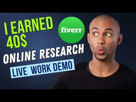 I build 40 on Fiverr Live Work Demo | Internet Research Live Project Demo | Make Money Online