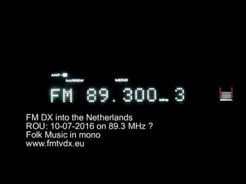 FM DX sporadic E in Holland: ROU on 89.3 MHz UNID ??
