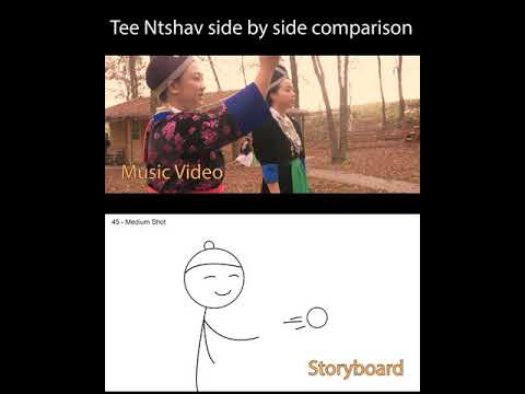 Tee Ntshav - [Original Storyboard Comparison] - Touky Xiong (ft. Kevin Phoojywg Xiong)