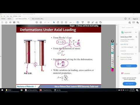 23 - Deformation Under Axial Loadings | Chapter 02 | Mechanics of Materials by Beer and Johnston