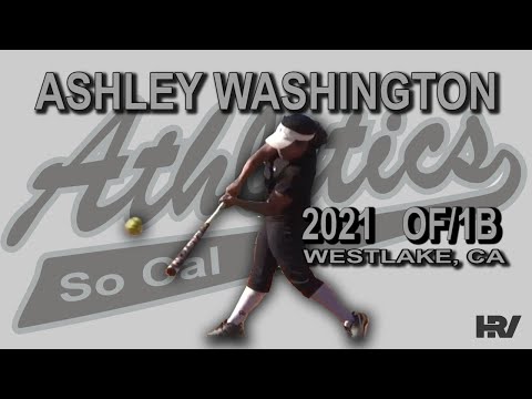 2021 Ashley Washington Outfield and 1B Softball Skills Video - So Cal Athletics Marinakas