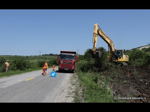 Soseaua Hunedoara - Călan in santier