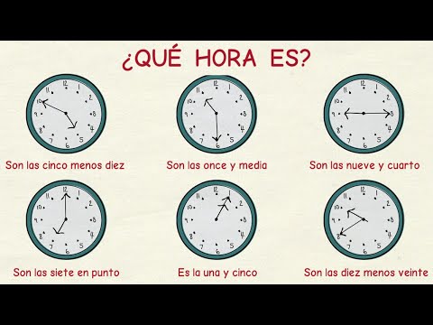 Aprender español: Las horas 🕒 (nivel básico)