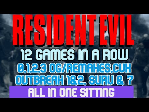 12 RESIDENT EVIL SPEEDRUNS in 13:06:23