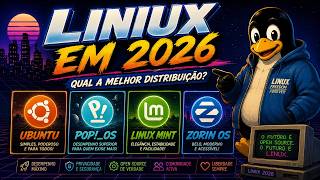Linux em 2026: Qual Distribuição Escolher? Ubuntu, Pop!_OS, Linux Mint ou Zorin OS?