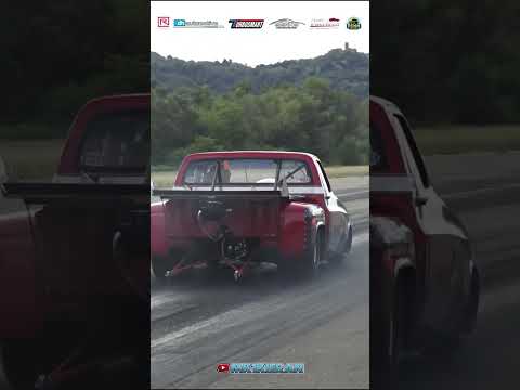 'Mister X' The '73 Chevy C10 running down one of the most scenic tracks in Europe!