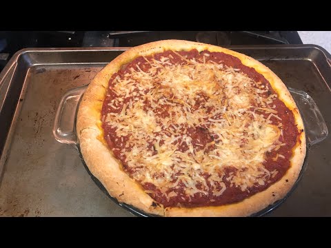 Alaska style Chicago deep dish pizza