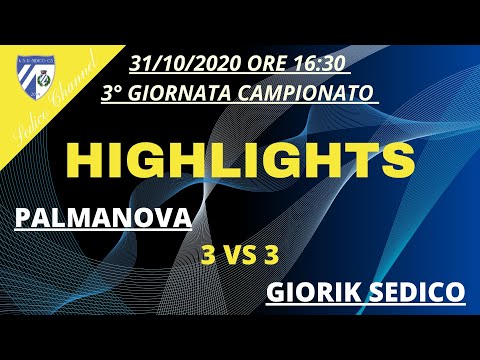 HIGHLIGHTS - PALMANOVA VS GIORIK SEDICO C5 - 3° GIORNATA CAMPIONATO 31/10/2020 - SERIE B