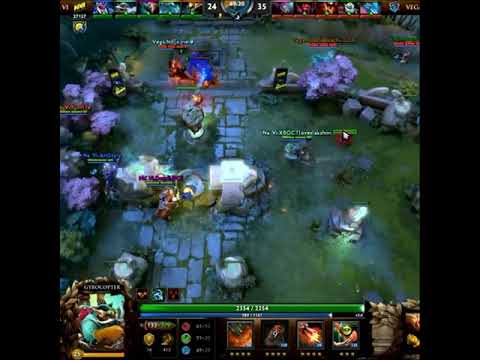 Dendi with godly magnus double RP! wombo combo!! NAVI vs VEGA!!