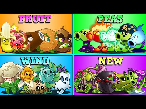 6 Team FRUIT x MINT x PEA x WIND x NEW x VINE Battlez | PvZ 2 Teams Plant