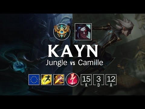 Kayn Jungle vs Camille - EUW Challenger Patch 8.9