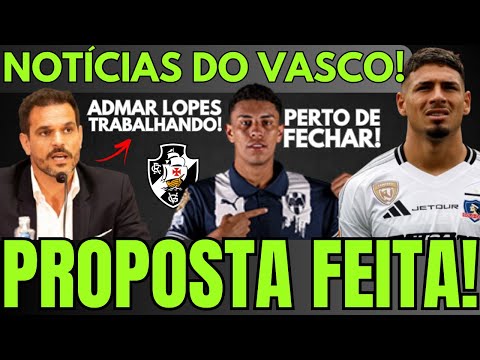 VASCO ESTÁ PERTO DE FECHAR COM ATACANTE E FAZ PROPOSTA PARA COMPRAR ZAGUEIRO | NOVIDADES NO ELENCO!