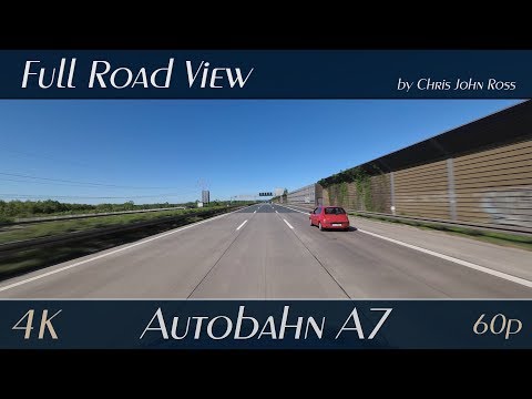 Autobahn (A7), Germany: Hannover-Anderten - Kreuz Hannover-Ost - Altwarmbüchen - 4K (UHD/2160p/60p)