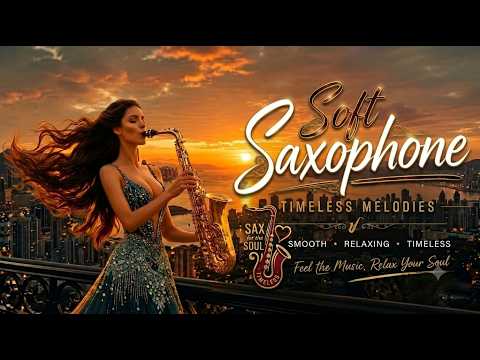 Golden Sunset Serenade – Soft Saxophone | Relaxing Romantic Music for Deep Calm