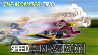 Download lagu The Monster Trio (One Piece) Speed Comparison mp3