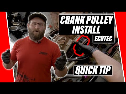 Quickly Installing an ATI Crank Pulley on an Ecotec Engine.