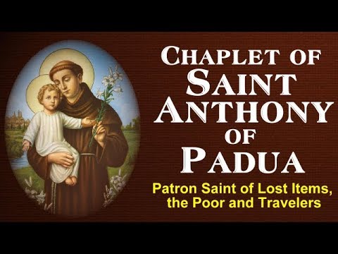 CHAPLET OF SAINT ANTHONY DE PADUA