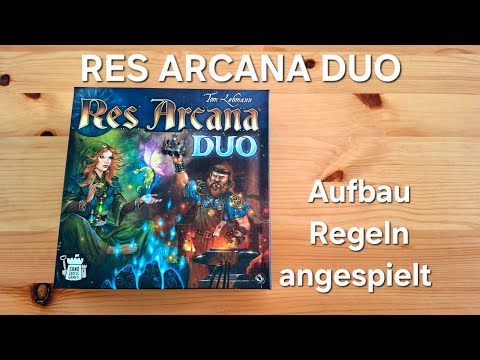 Regeln RES ARCANA DUO, tolles Spiel für 2 // #brettspielvibes