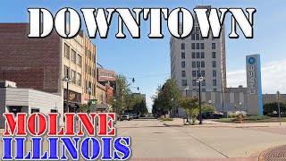 Moline - Illinois - 4K Downtown Drive