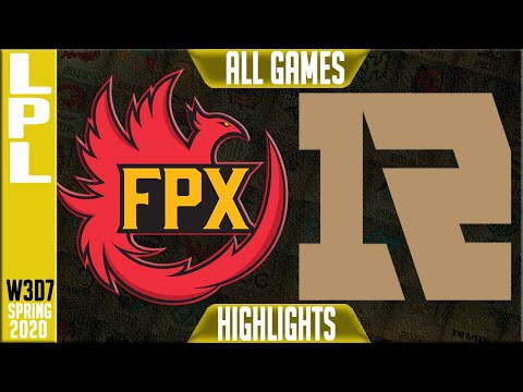 FPX vs RNG Highlights ALL GAMES | LPL Spring 2020 W3D7 | FunPlus Phoenix vs Royal Never Give Up