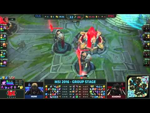 CLG vs RNG Final Fight MSI 2016 | Kobe Goes Crazy