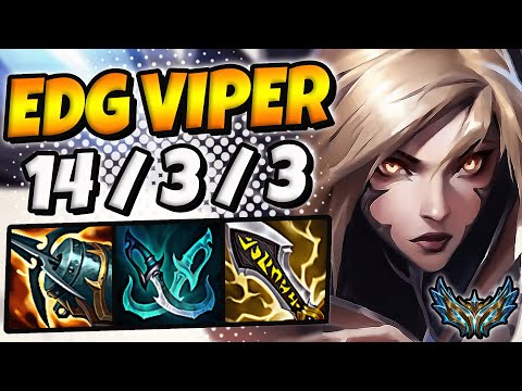 Kaisa vs Aphelios ADC [ EDG Viper ] Korea Challenger Patch 12.9 ✅