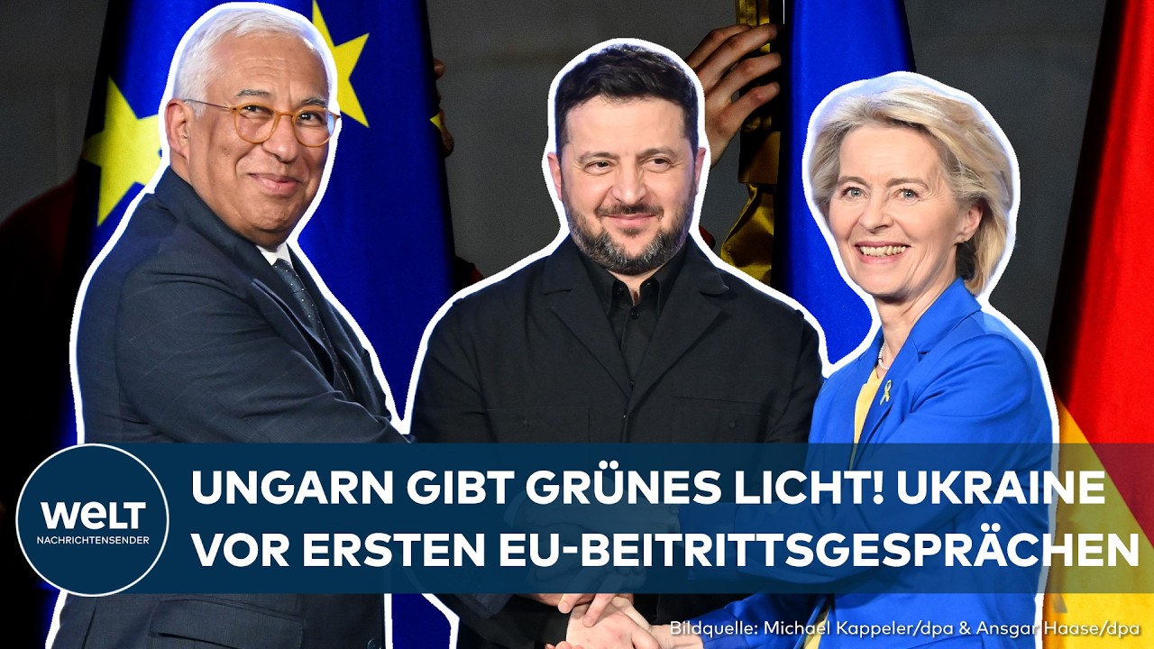 UKRAINE: Lichtblick für Selenskyj! Kiew rückt einen Schritt näher an den EU-Beitritt