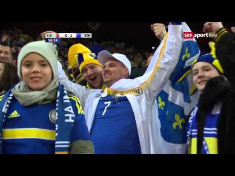 Switzerland vs Bosnia 0:2 Miralem Pjanic Free Kick 29.03.2016