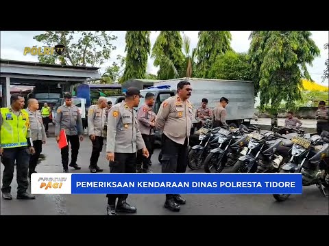 POLRESTA TIDORE LAKSANAKAN PEMERIKSAAN KENDARAAN DINAS UNTUK MENDUKUNG TUGAS KEPOLISIAN