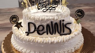 TORTA DI COMPLEANNO A DUE PIANI IN PANNA, FATTA IN CASA!