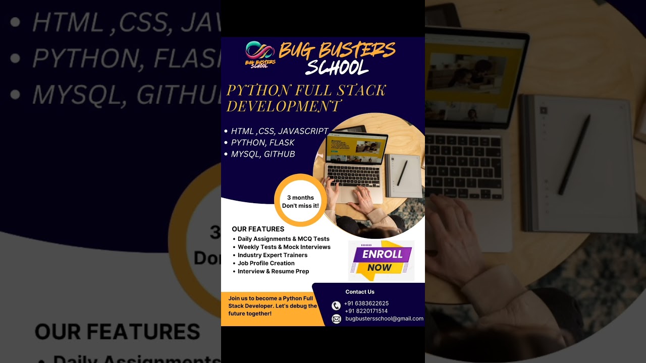 Launch Your Tech Career with Python Full Stack Development!Get the skills you need for success.